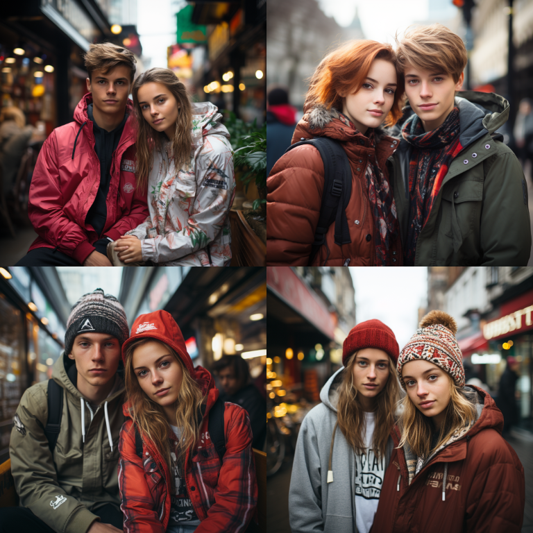 two teens in London
